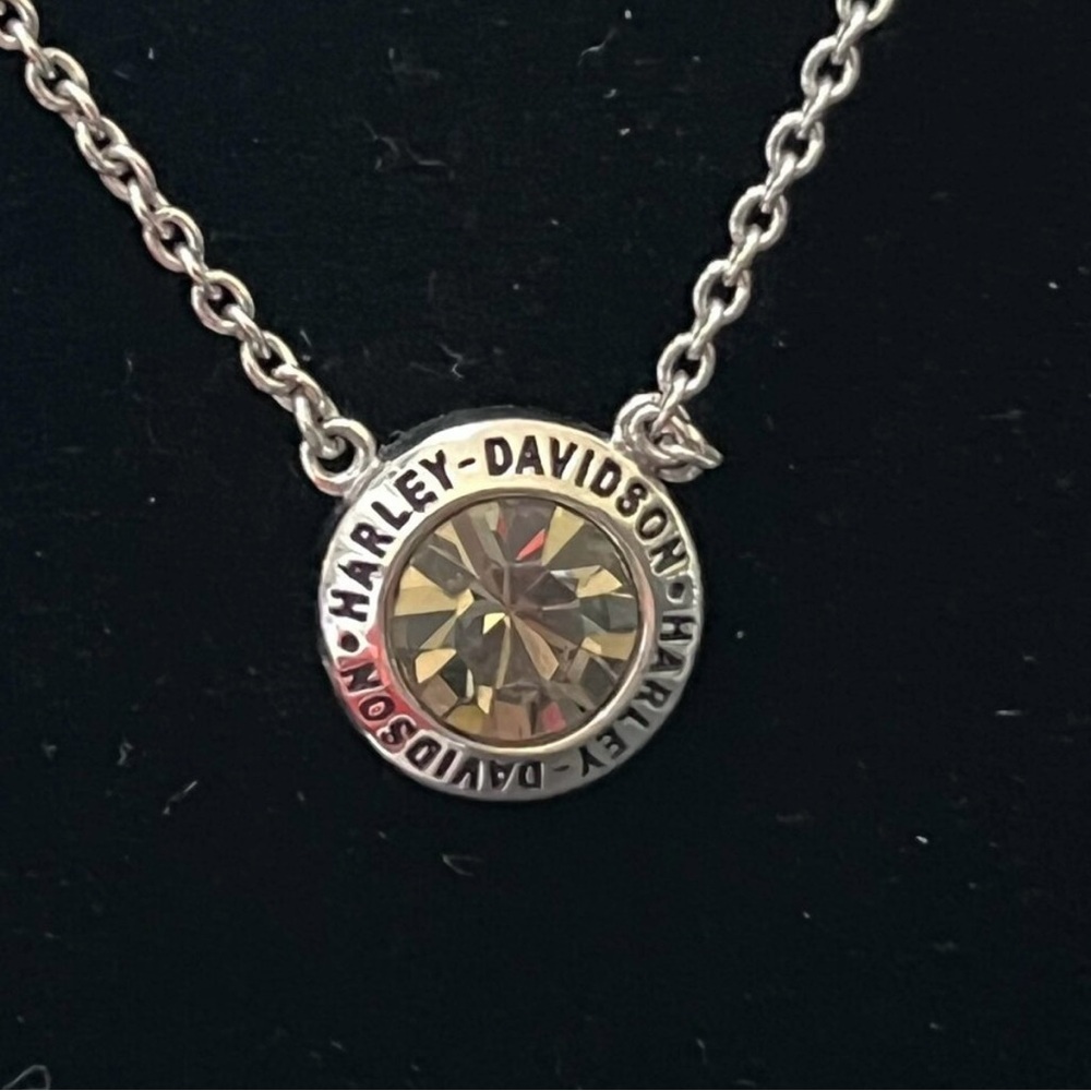 Harley-Davidson Silver Necklace with Gold Accent